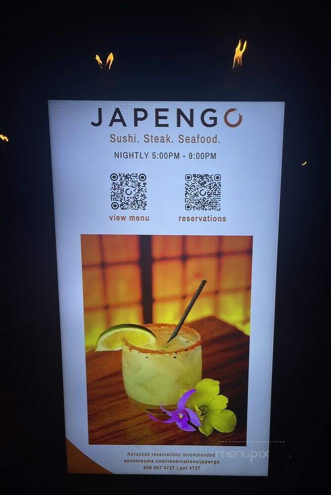 Japengo - Lahaina, HI menu_pic