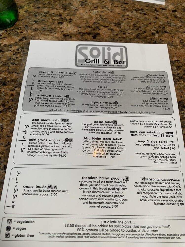 Solid Grill Bar - Boise, ID