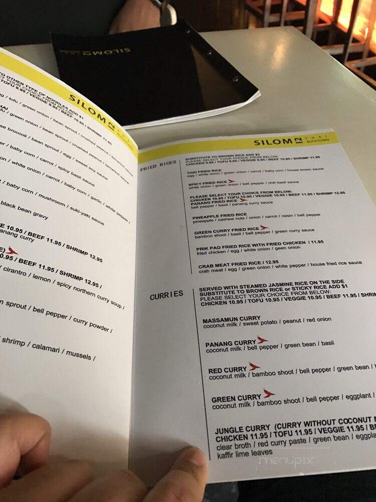 Silom 12 - Chicago, IL menu_pic