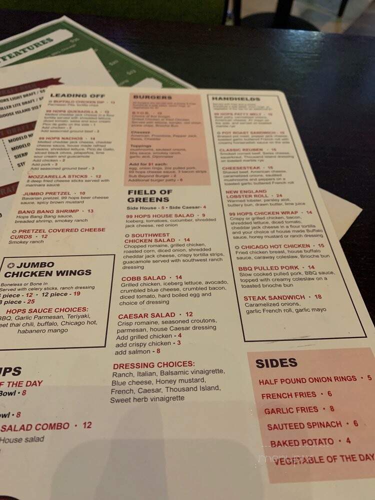 Hollywood Stadium Sports Bar - Joliet, IL menu_pic