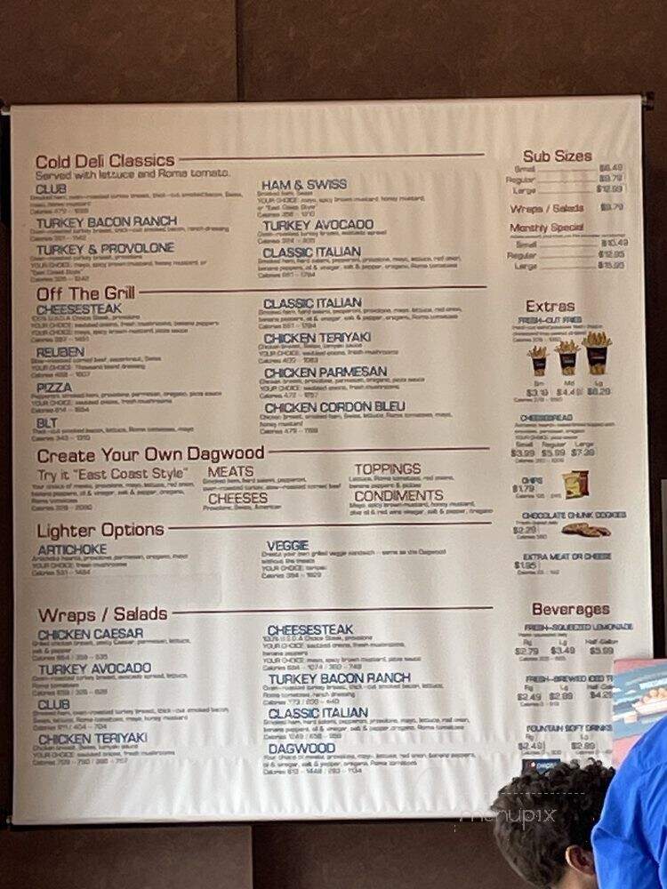 Penn Station East Coast Subs - Fort Wayne, IN menu_pic