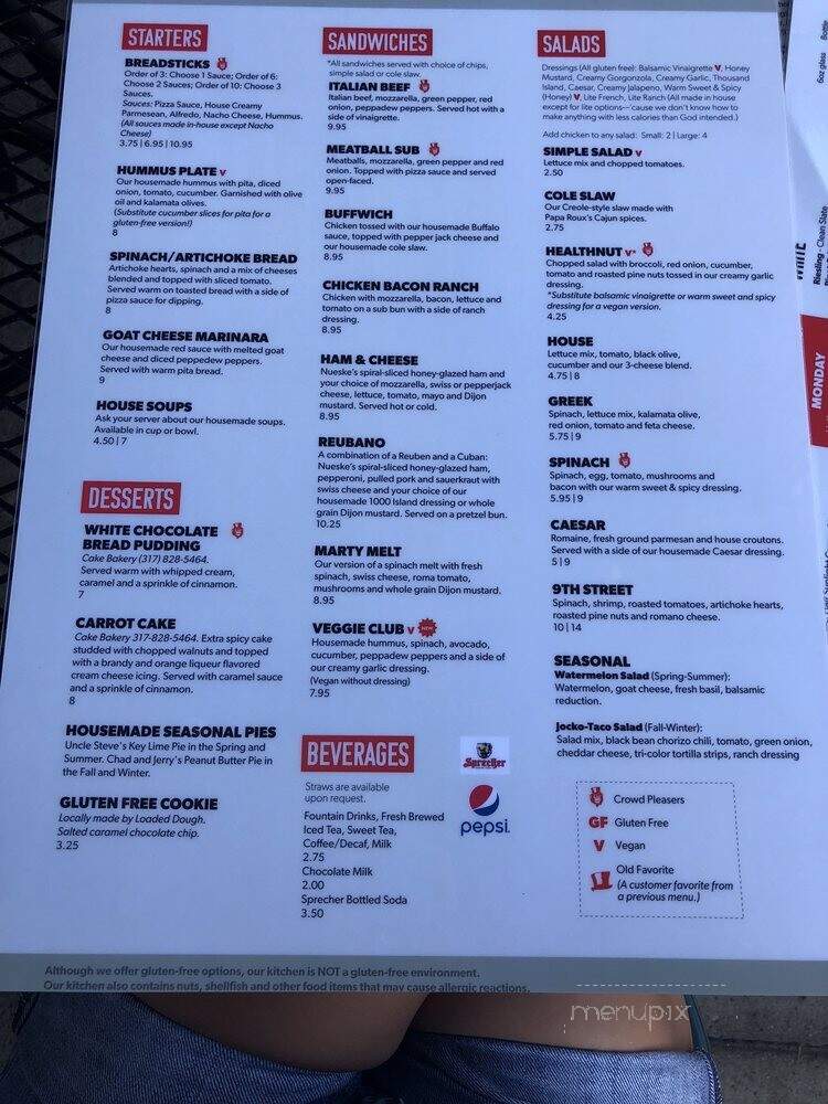 Jockamo Upper Crust Pizza - Greenwood, IN menu_pic
