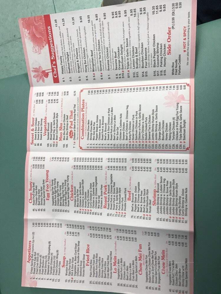 China Cafe - Louisville, KY menu_pic
