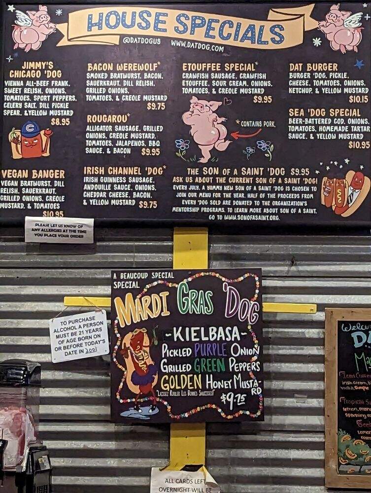Dat Dog - New Orleans, LA menu_pic