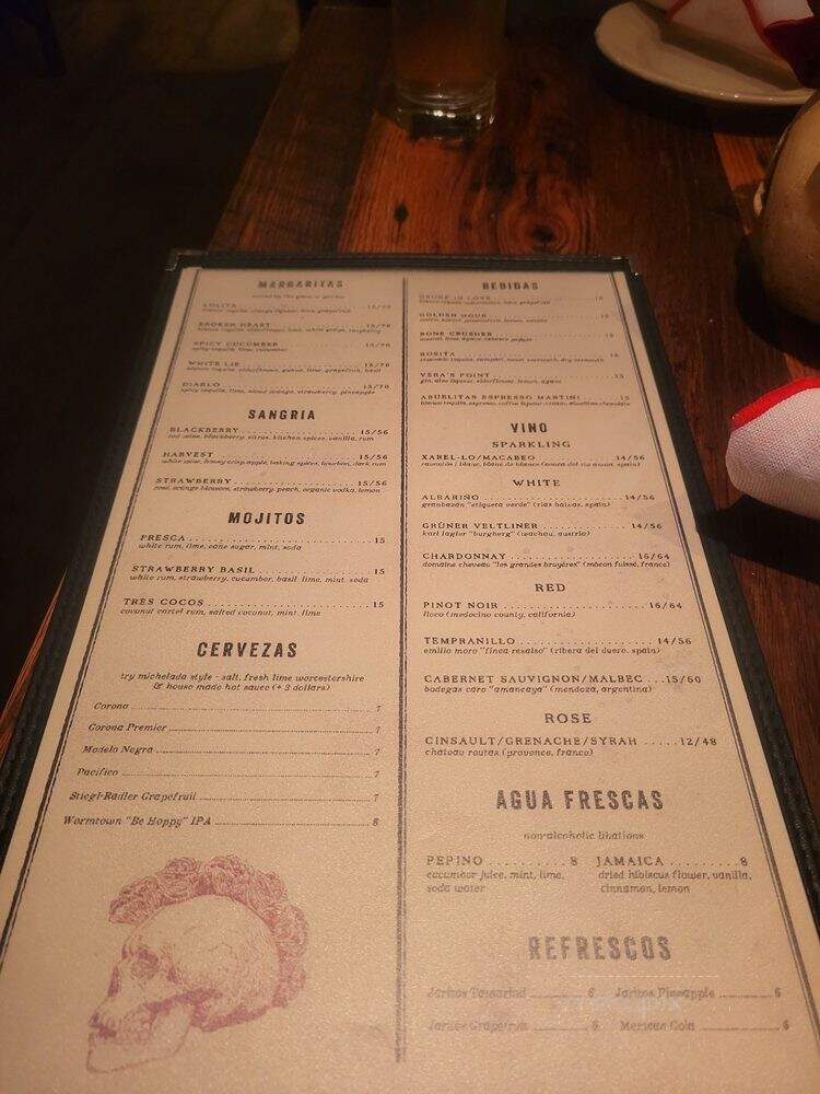 Lolita Cocina Tequila Bar - Boston, MA menu_pic