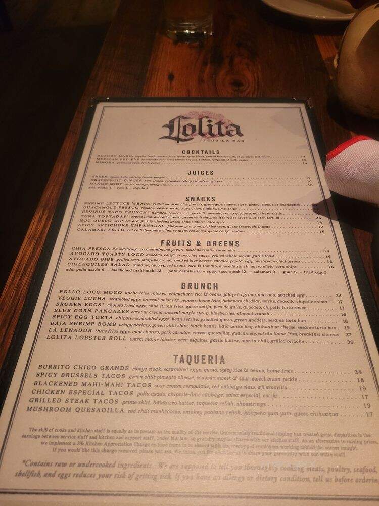 Lolita Cocina Tequila Bar - Boston, MA