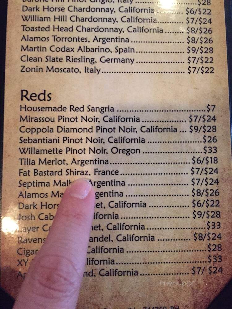 Barracudas Tavern - Baltimore, MD menu_pic