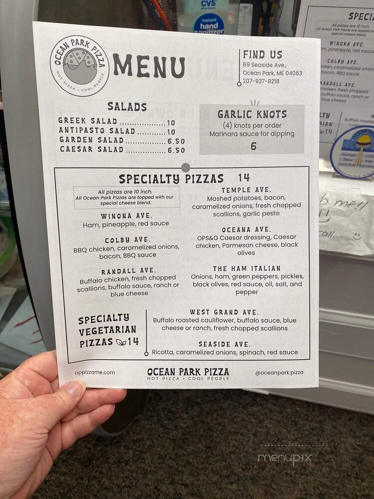 Ocean Park Sub Grocery - Old Orchard Beach, ME menu_pic