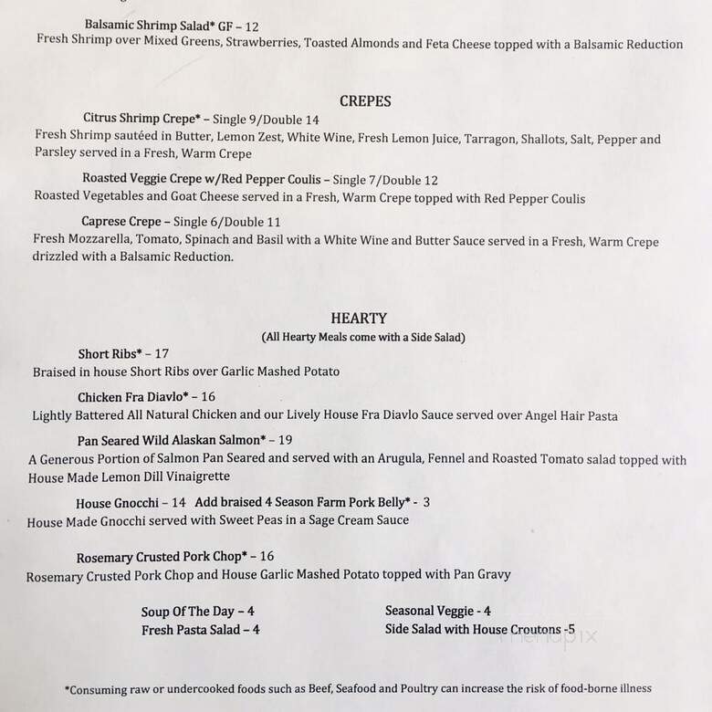 March - Lewiston, ME menu_pic