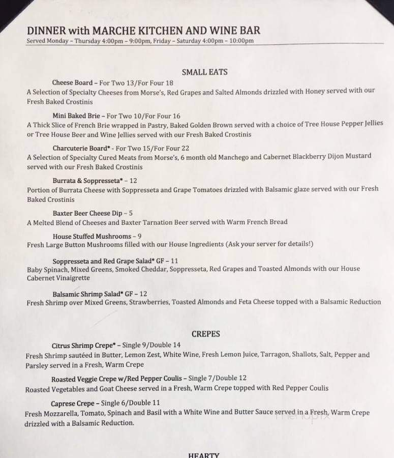 March - Lewiston, ME menu_pic