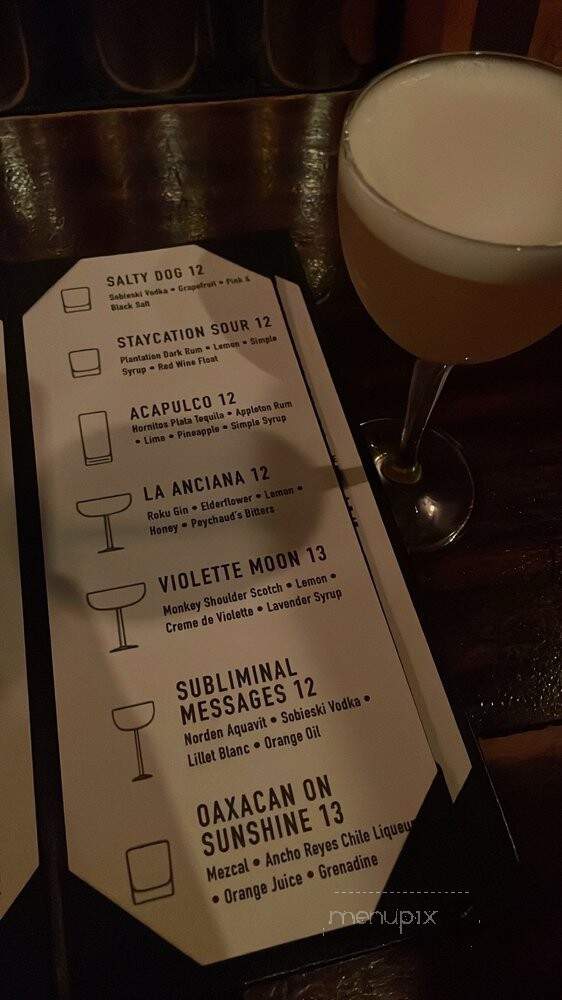 Babs Underground Lounge - Ann Arbor, MI menu_pic