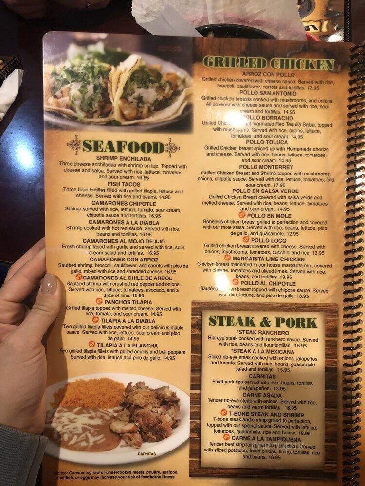 La Herradura - Novi, MI menu_pic