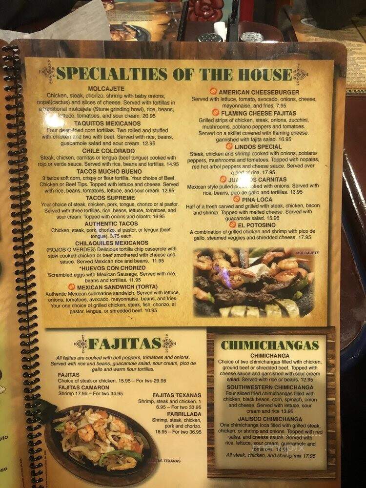 La Herradura - Novi, MI menu_pic