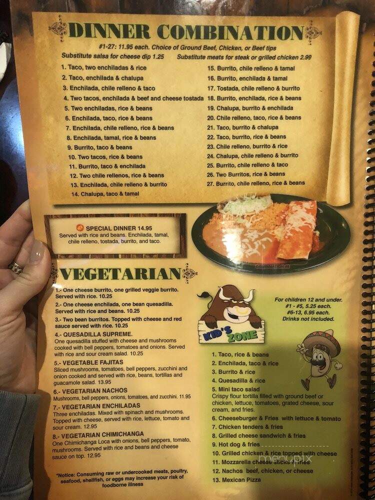 La Herradura - Novi, MI menu_pic