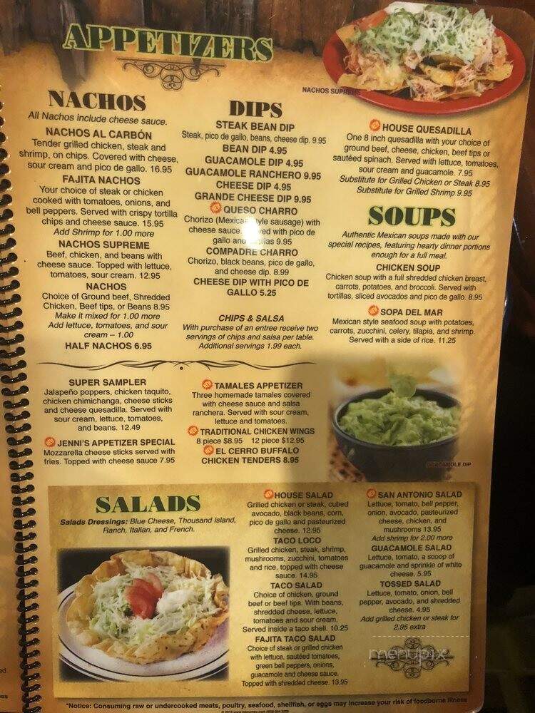 La Herradura - Novi, MI menu_pic