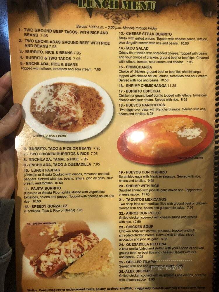 La Herradura - Novi, MI menu_pic