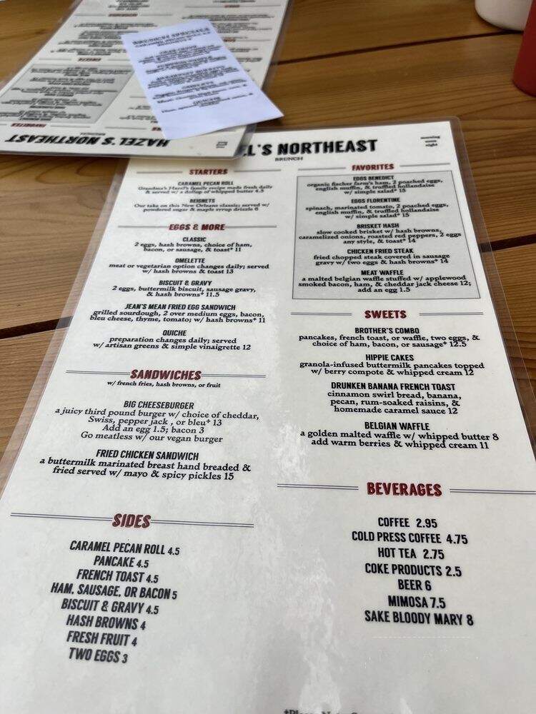 Hazel's Northeast - Minneapolis, MN menu_pic