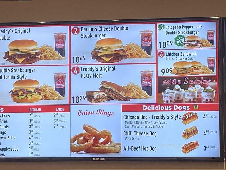 Freddy's Frozen Custard Steakburgers - Branson, MO menu_pic