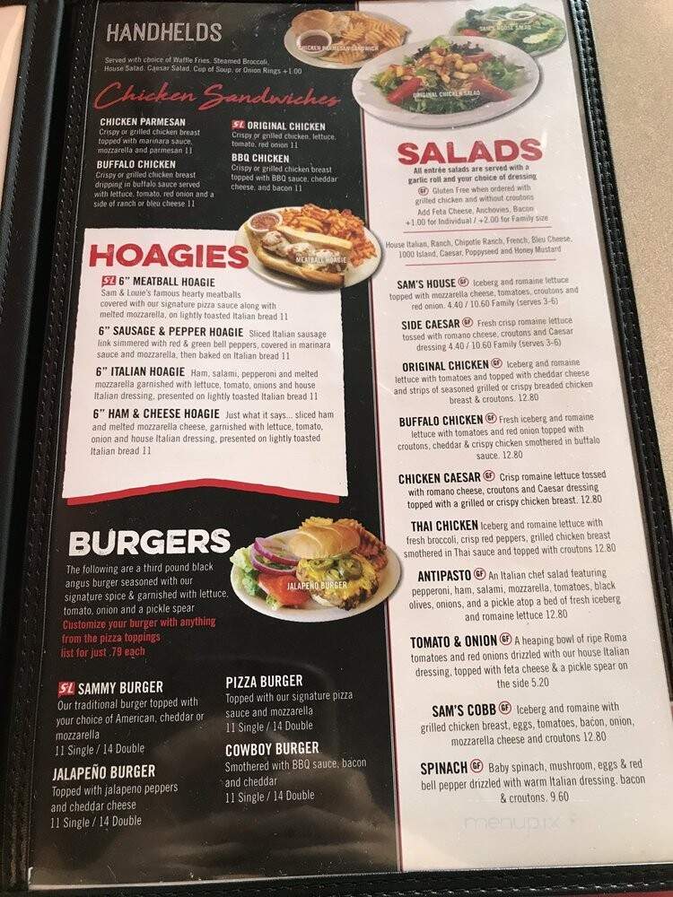 Sam Louie's - Billings, MT menu_pic
