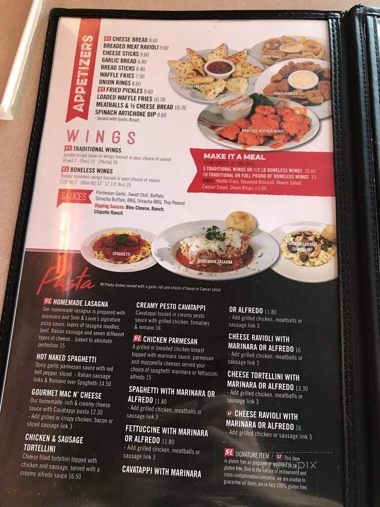 Sam Louie's - Billings, MT menu_pic