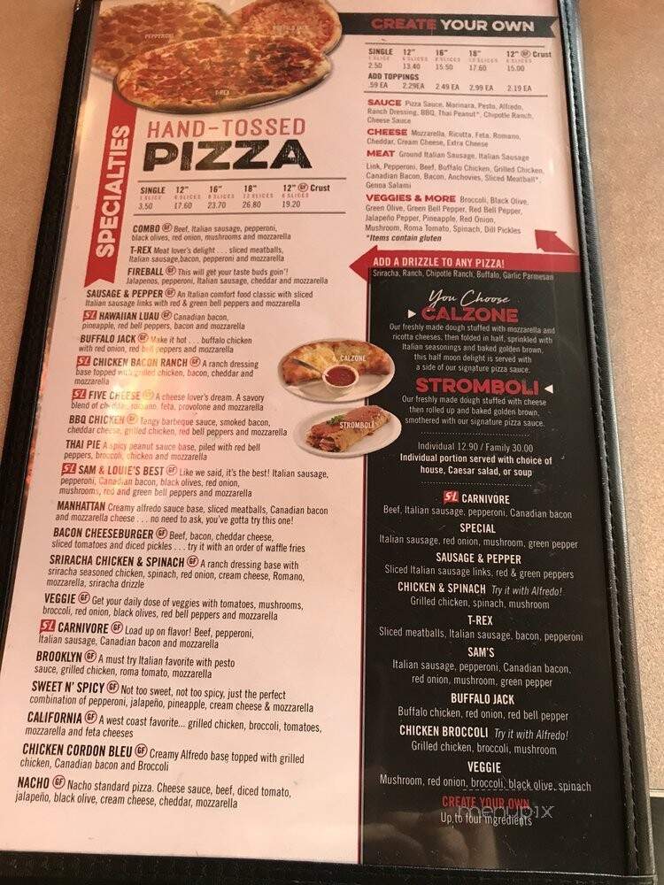Sam Louie's - Billings, MT menu_pic