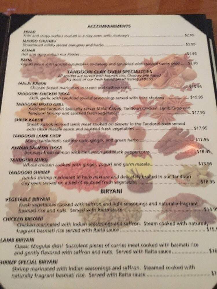 Cinnamon Kitchen Indian Cuisine - Asheville, NC menu_pic