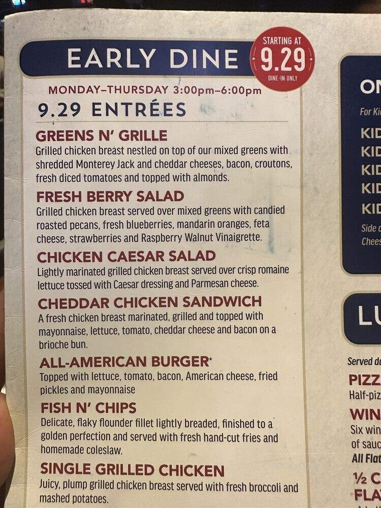 Kick Back Jack's - Greensboro, NC menu_pic