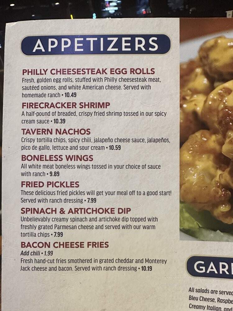 Kick Back Jack's - Greensboro, NC menu_pic