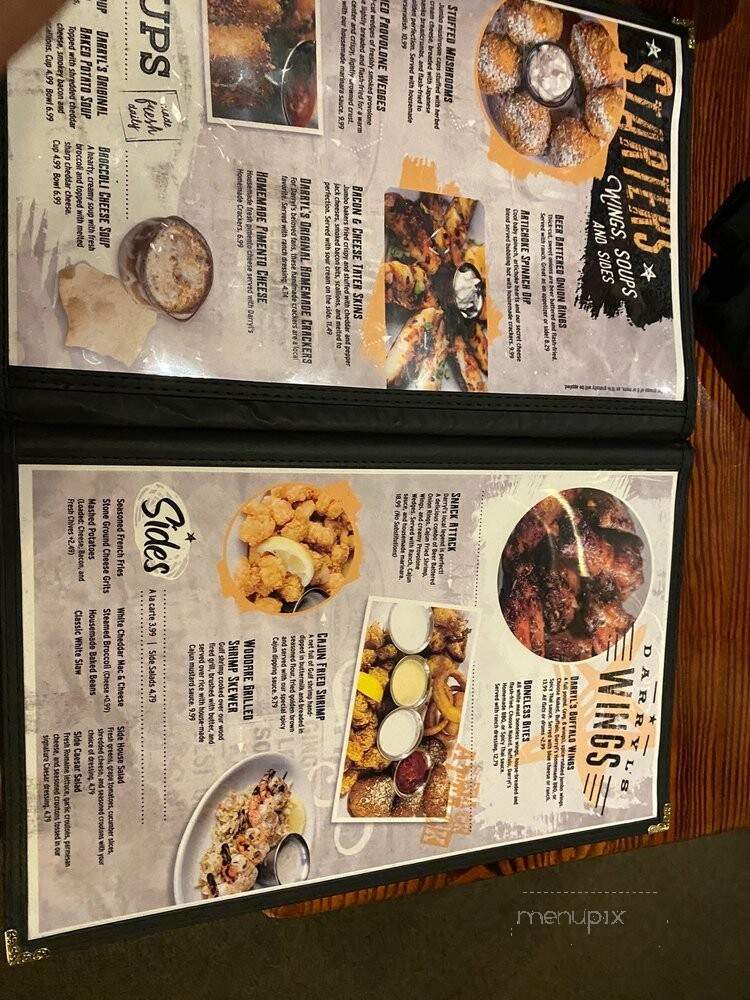Darryl's Wood Fired Grill - Greensboro, NC menu_pic