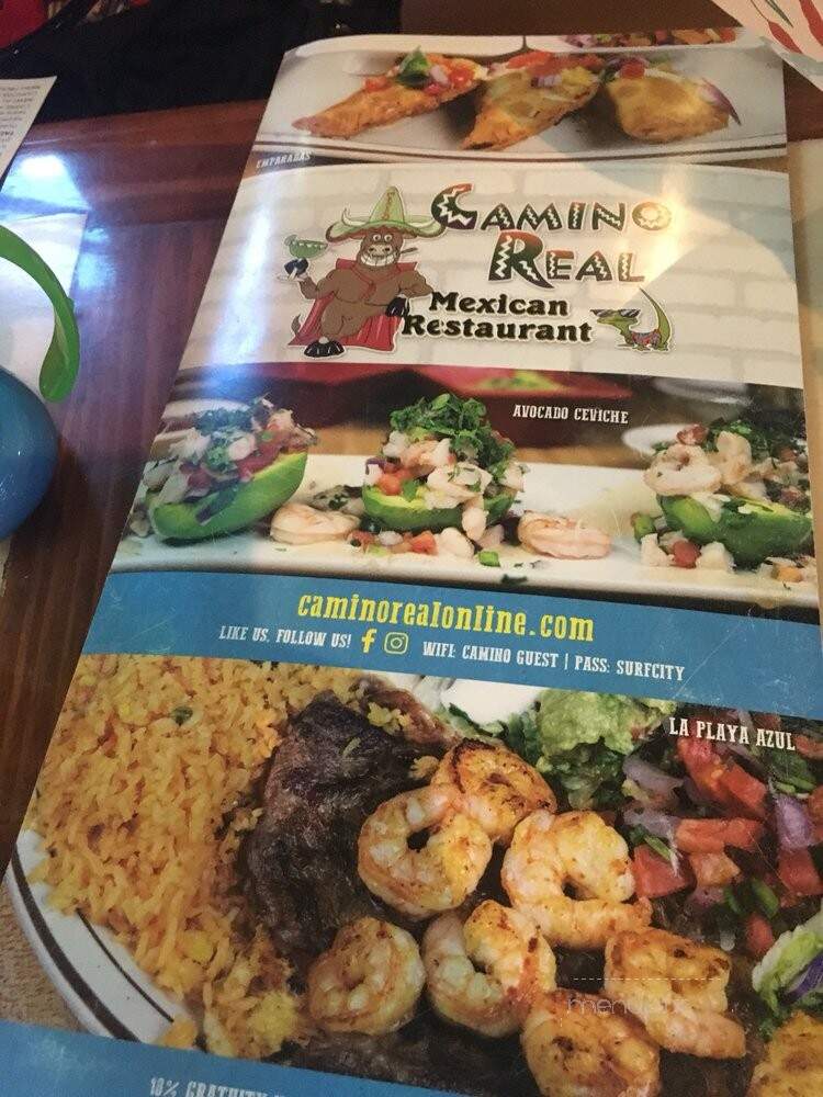 Camino Real - Surf City, NC menu_pic