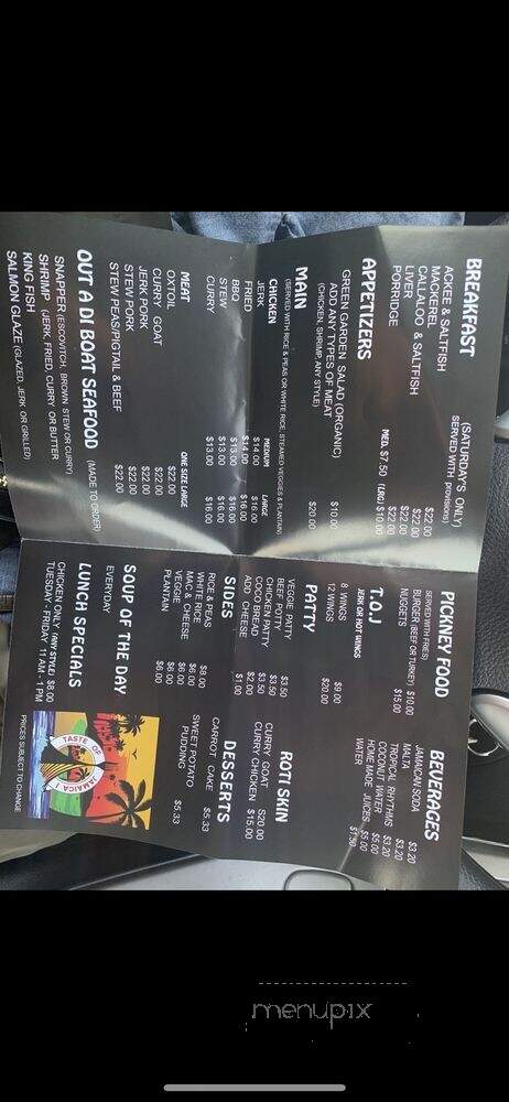 Taste of Jamaica - Neptune City, NJ menu_pic