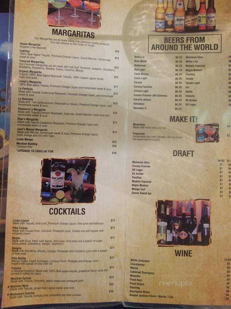 Cafe Rio - Las Vegas, NV menu_pic