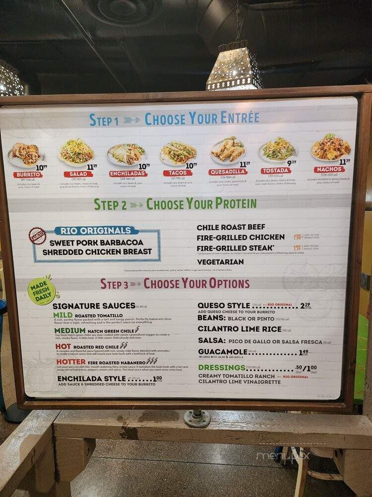 Cafe Rio - Las Vegas, NV menu_pic