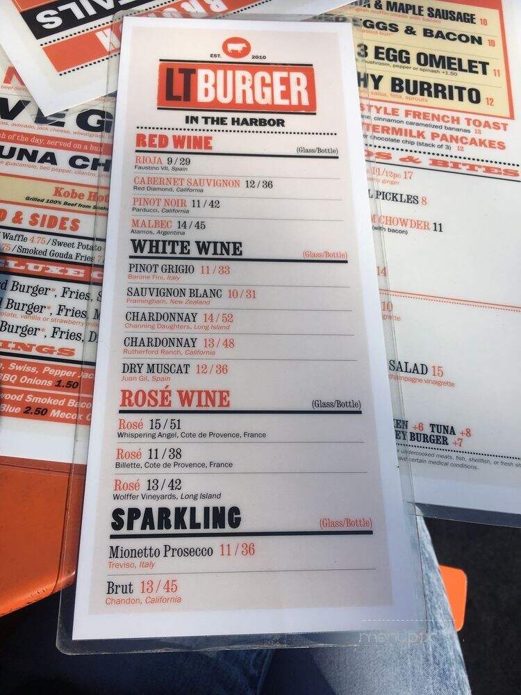 LT Burger - Sag Harbor, NY menu_pic