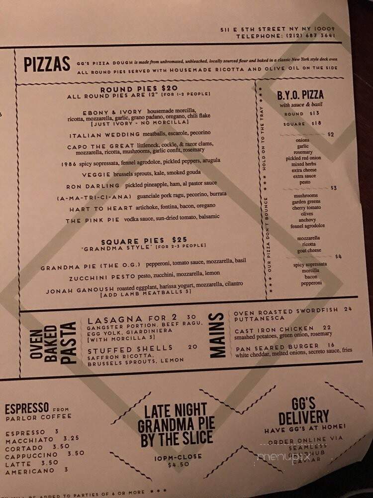GG's Pizza - New York, NY