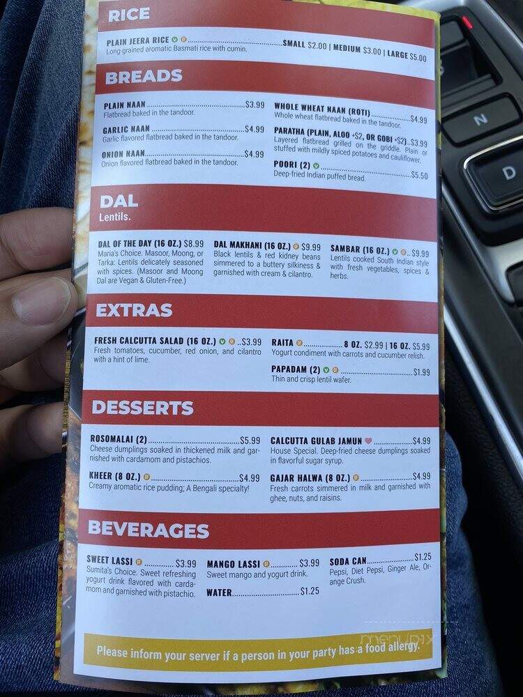 Calcutta Wrap and Roll - Ardsley, NY menu_pic