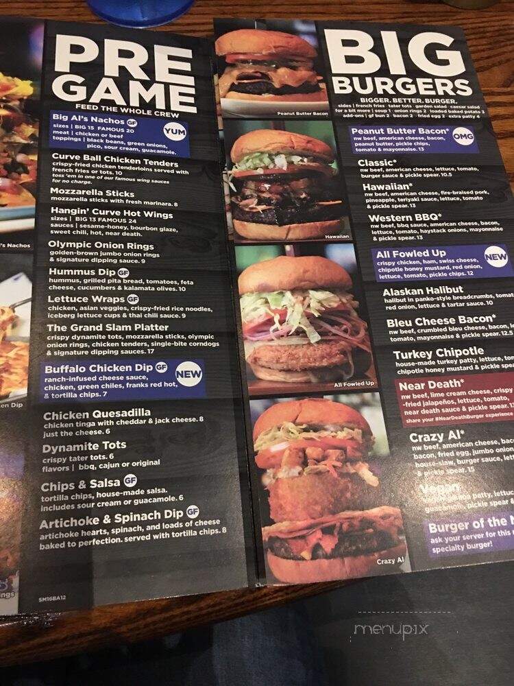 Big Al's Sports Bar Grill - Beaverton, OR menu_pic
