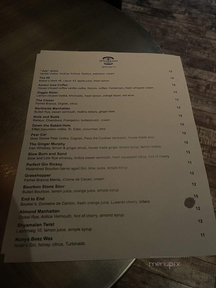 Northside Speakeasy Deli Bar - Salem, OR menu_pic