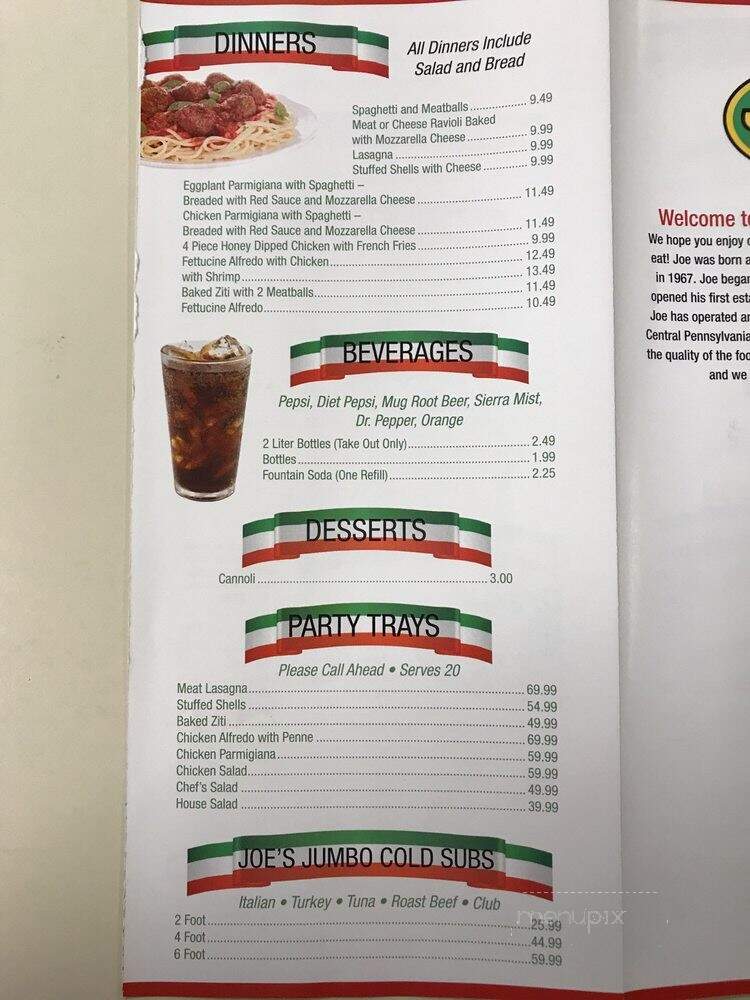 Joe's Original Italian Pizza - Enola, PA