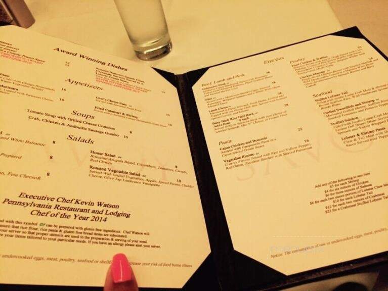Savoy Restaurant - Pittsburgh, PA menu_pic
