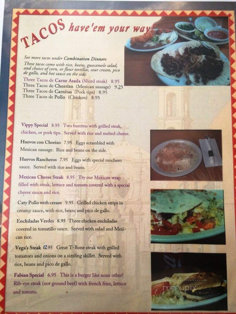 Pueblo Viejo - Cookeville, TN menu_pic