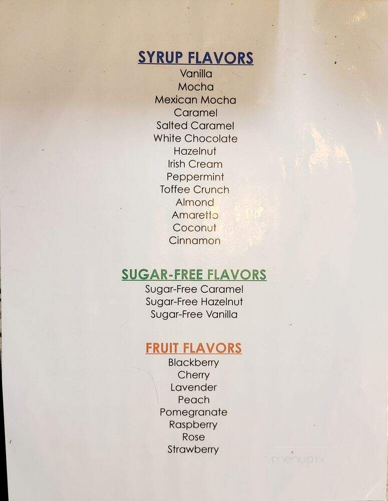 Sip! on the Square - Wimberley, TX menu_pic