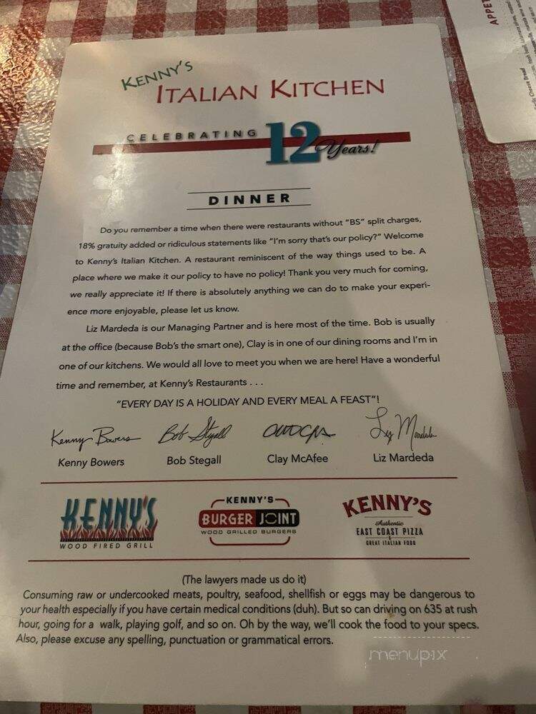 Kenny's Italian Kitchen - Plano, TX