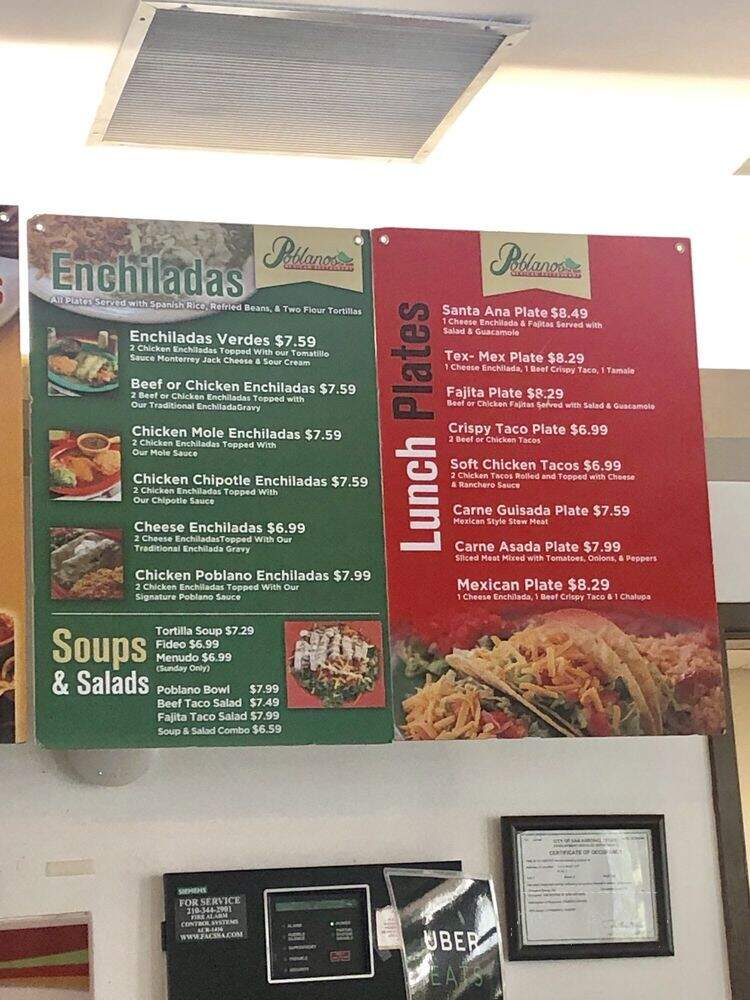 Poblano's On Main Mexican Restaurant - San Antonio, TX menu_pic