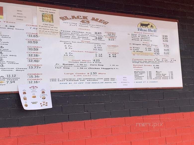 Black Megs Burgers - Copperas Cove, TX menu_pic