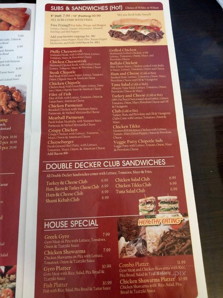 Pizza and Gyro - Springfield, VA menu_pic