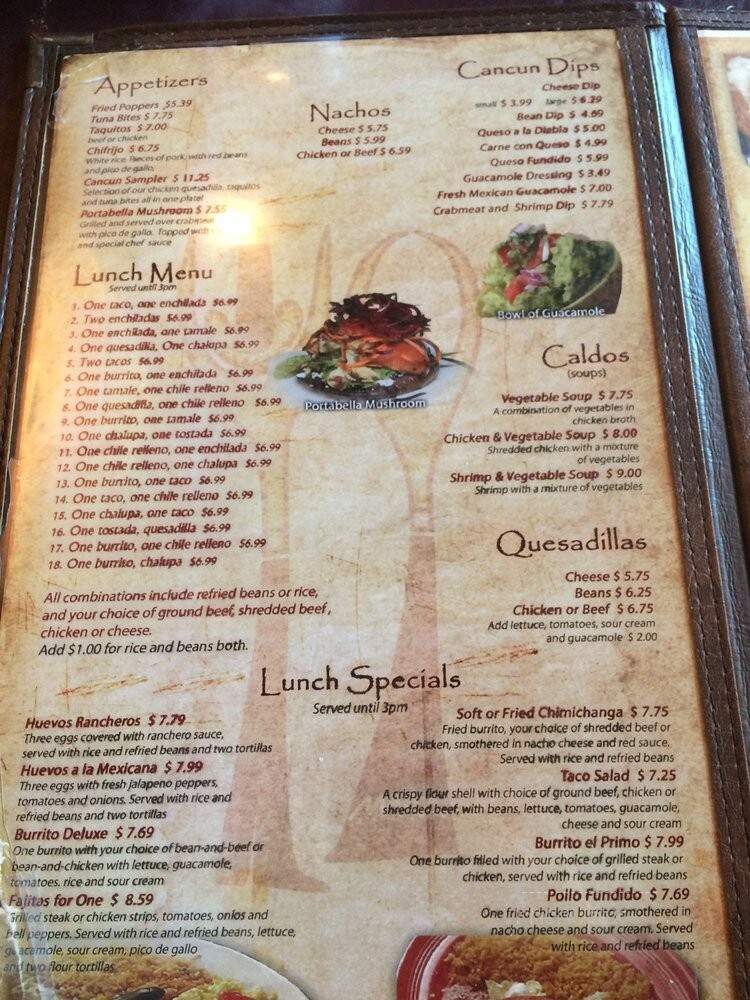 Cancun Fiesta - Virginia Beach, VA menu_pic