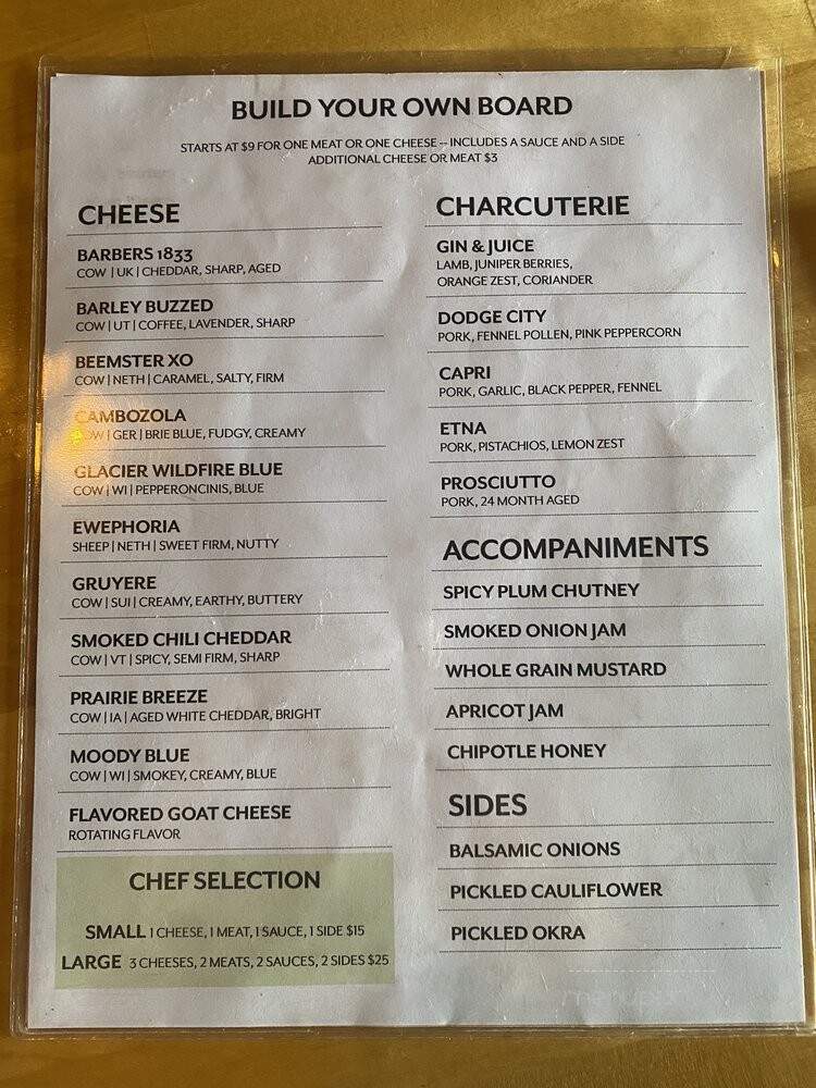 The Birch Bar - Norfolk, VA menu_pic