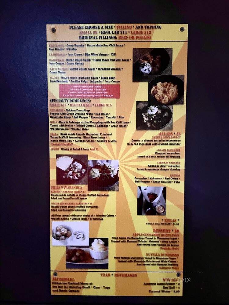 Pel'meni - Seattle, WA menu_pic