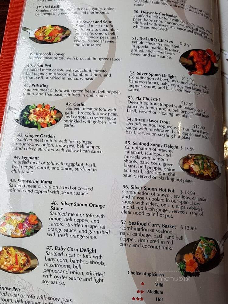 Silver Spoon - Lynnwood, WA menu_pic